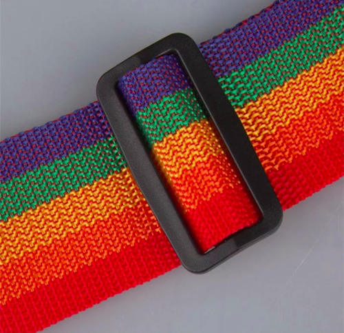 Correa De Seguridad Para Equipaje Maleta Valija Resistente Color Arcoiris