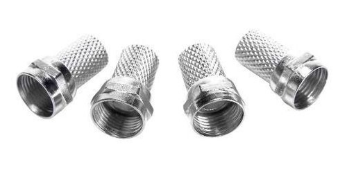 Imagem 4 de 4 de 100pcs Conector F Rosca Rg59 Para Cabo Coaxial Pacote