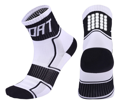 2 Pcs Calcetines Atléticos Reflectantes Para Ciclismo Correr