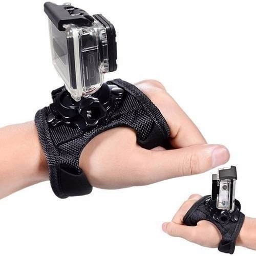 Soporte Compatible Gopro Guante Muñequera 360º