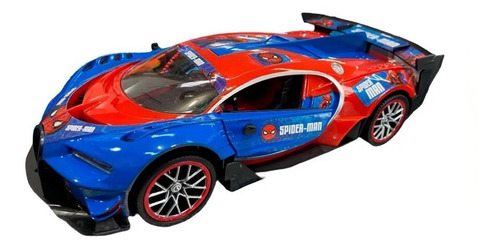 Imagen 1 de 5 de Auto Deportivo Spiderman Rc Radio Control Hombre Araña
