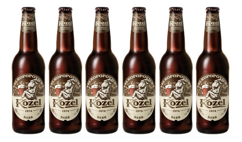 Six Pack De Cervezas Checas Kozel Dark De 500 Ml