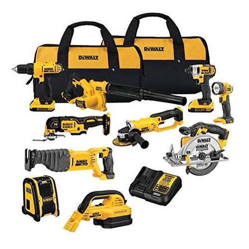 Kit Combinado De Dewalt 20v Max, 10 Herramientas