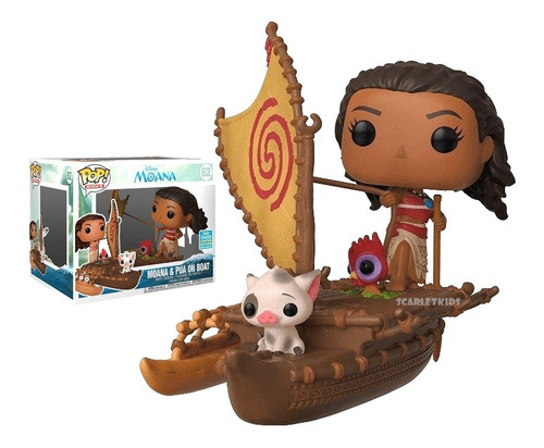 Funko Pop Moana En Bote 62 Original Exclusivo Scarlet Kids