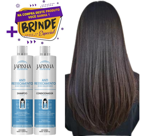 Japinha Anti Ressecamento Shampoo E Condicionador + Brinde!