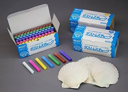 on 6 Colors DCC-72-6C 72 Units in Japan Physics and Chemistry Da Stress Choke (Japan Import) Dustless Chalk 72pcs, 6 Colors