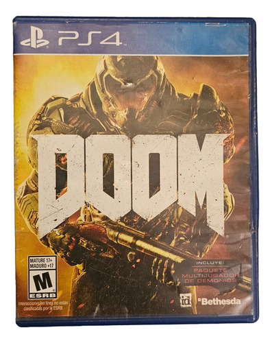 Bethesda Doom Day One Edition - Ps4 Con Detalles (Usado)