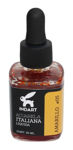Imagen 3 de 4 de Acuarela Italiana Indart, Kit Colores Primarios 4 Pzs 30 Ml