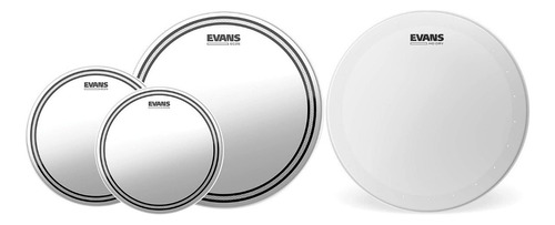 Conjunto Evans EPP-EC2SHDD-F de 4 patches de bateria 10, 12, 14 e 14