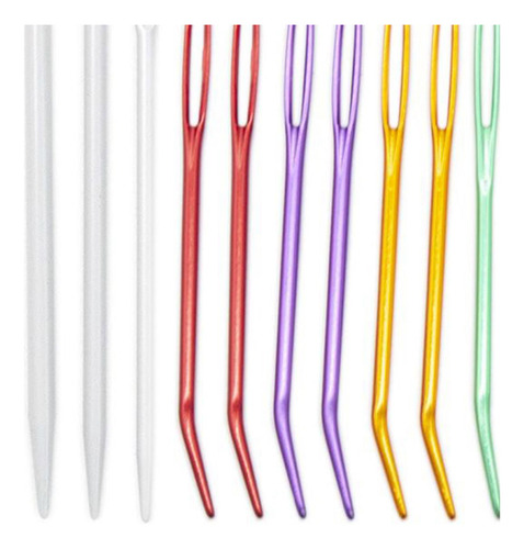 Aguja De De Coser Aguja Doblada Aguja De Ojo Grande Para