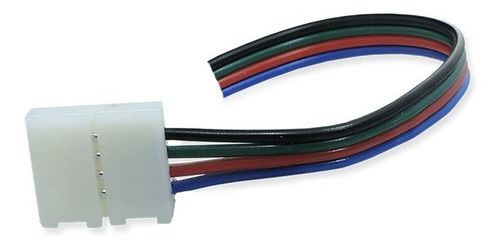 Conector Simple Flexible Para Tiras Rgb 5050 Con Cable X10