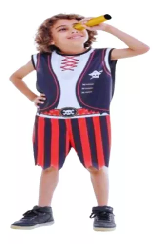 Fantasia Pirata Do Caribe Infantil Masculino