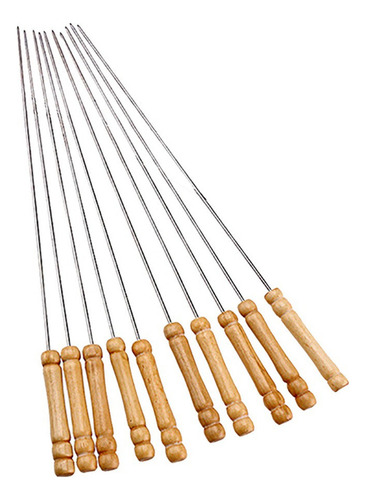 Brochetas De Acero H Shish Kabob, Barra De Barbacoa, Punta L