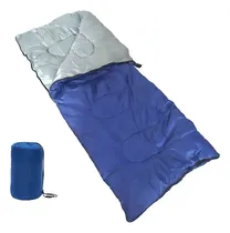 Comprar Bolsa Acampar Saco De Dormir Camping Individual Aire Libre Color Azul Marino Ubicación Del Cierre Arriba