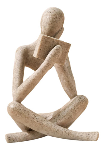 Estatua De Pensador, Adorno De 8 Cm X 6 Cm X 11,5 Cm