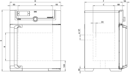 Horno Secador De Convección Memmert Uf30 Para Laboratorio
