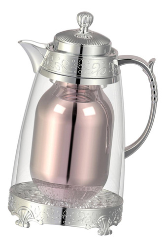 Café Aislado Tetera De Tetera 1l Café De Bebida Plateado