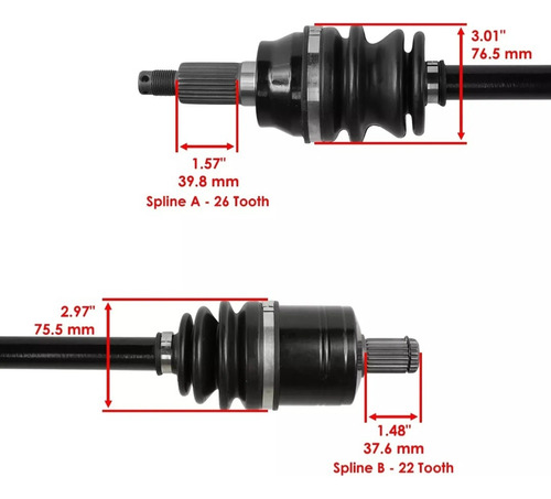 Flecha Delantera Polaris Rzr Xp 1000 2014-2023