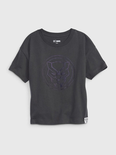 Polera Niño Gap Marvel Manga Corta Gris