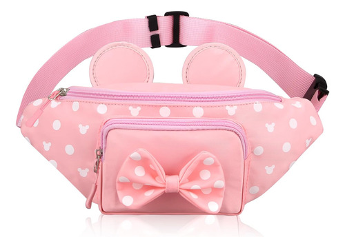 Pink Disney Fanny Pack Para Mujeres Adolescentes Minnie Mous