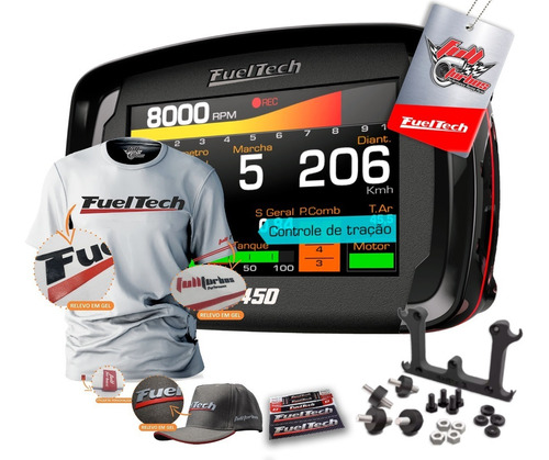 Fueltech Ft450 S/ Chic + Mega Brinde+camiseta Branca Gel+ Bc