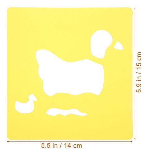 Molde De Plantilla De Dibujo Infantil Stencil Paper, 18 Piez
