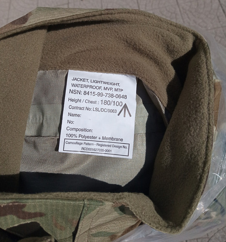 Campera Goretex Ejército Británico New