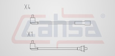 Jgo Cables Bujia Epdm Nissan Hikari 1.6l Turbo 4cil 1991