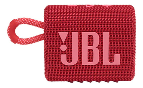 Caixa De Som Jbl Go 3 Portátil Com Bluetooth Vermelho