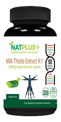 Milk Thistle 1000 Mg (cardo Mariano) 90 Cápsulas