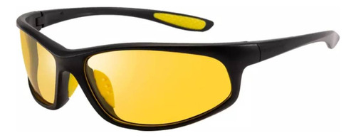 Óculos De Sol Masculino Polarizado Ciclista Volei Correr S0 Cor da haste Preto Cor da lente Amarelo