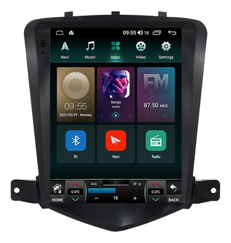 Para Chevrolet Cruze 08-13 Cámara Gps Carplay Estéreo 8+128g