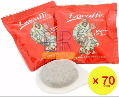 Cafe Lucaffe Italiano Pods 70 Pods. E.s.e. Envío Gratis.