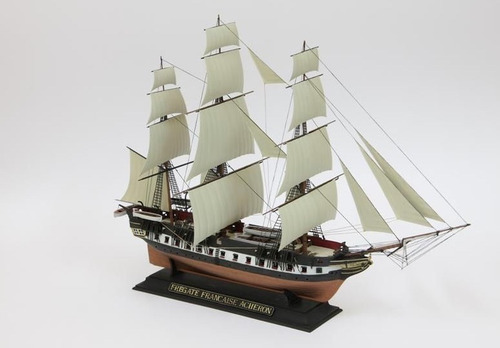 Barco French Frigate Acheron Escala 1:200 Es Un Armable