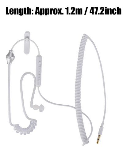 Audífono Antirradiación De 3,5 Mm Audífono De Tubo De Aire