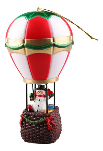 . Globo Aerostático Navideño De Papá Noel Iluminado Con