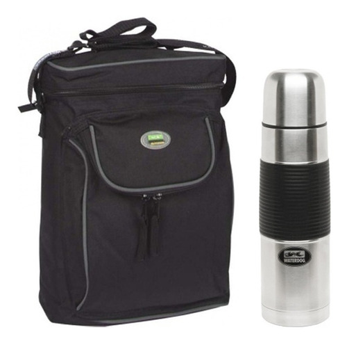 Combo Matero Bolso + Termo Acero Inoxidable 1000ml Waterdog