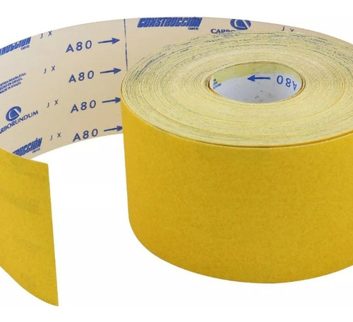 Lixa Rolo De Papel Grão 80 Carborundum