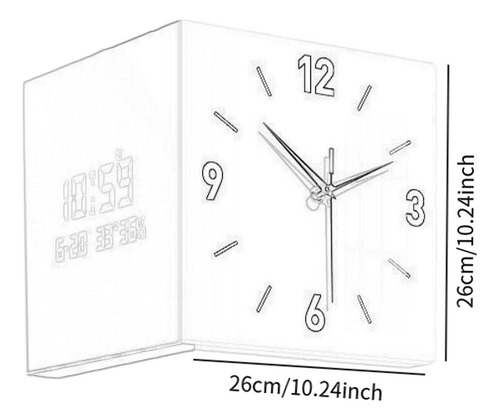 Regalos De Interior De Reloj De Reloj De Doble Cara Gris