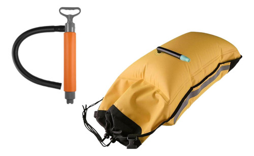 Conjunto Combinado De Bomba De Achique Y Flotador De Naranja