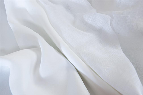Doce Lar Enxovais Blackout cortina gaze linho forro 3 x 2,6 m cor branco