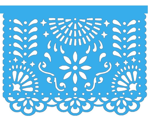 Imagen 7 de 9 de Papel Picado - Arcoiris 10 Tiras De 5.5 Metros De Largo