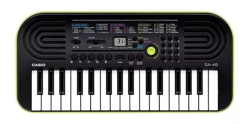 Teclado Infantil Casio SA-51 H2 Preto 32 Teclas Portátil Iniciante