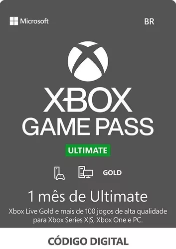 Game Pass Ultimate 12 Meses Codigo 25 Digitos Digital Xbox One e