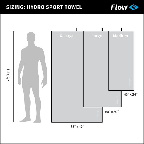 Flow Hydro Sport Towel - Microfibra Secado Rápido Natació...