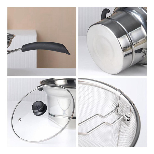 Olla Para Freír, Cesta Para Freír, Herramientas Con Mango