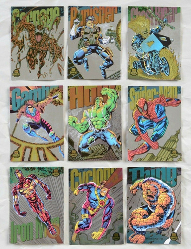 1994 Marvel Universe Powerblast Cards [silver]