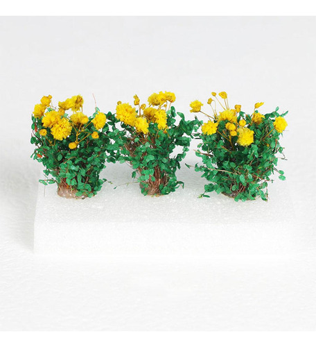 6x Flores En Miniatura Diy Modelo Edificio Paisaje Flores