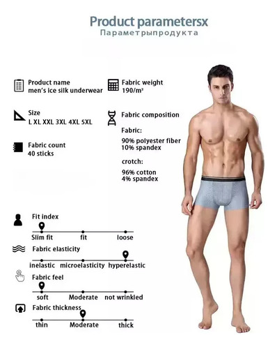 . Kit Boxer Wear, Calzoncillos Antialérgicos De Fibra De