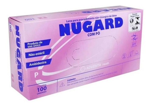 Luva Procedimento Latex Com Po Nugard C/100